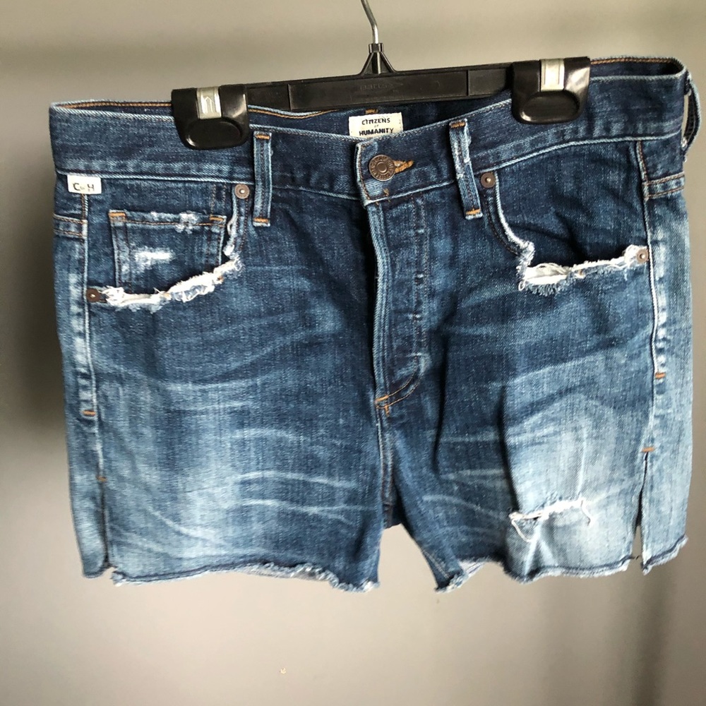 Citizens of humanity boyfriend denim shorts